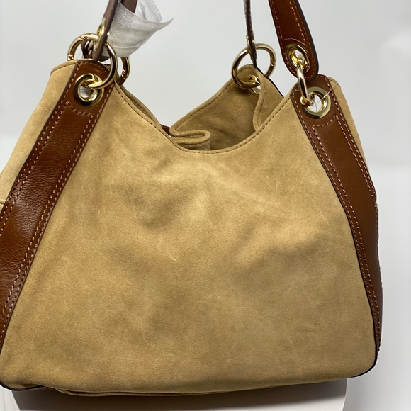 Michael Kors Ludlow Large Beige/Brown Shoulder Bag - Picture 2 of 6
